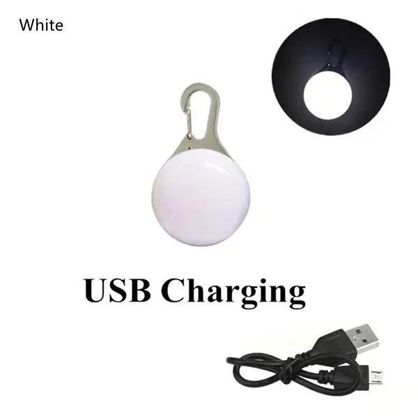 Led Dogs Collars Pendant Rechargeable Pet Usb Luminous Collar Pendant Puppy Flash Light Leash Accessorie Decoration Dog Necklace