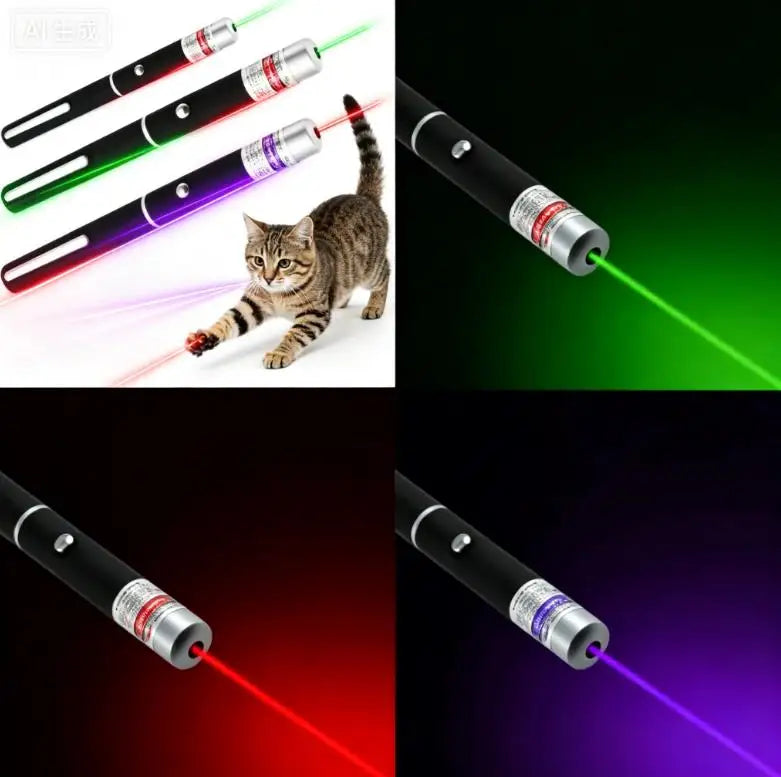Mini LED Pet Training Light Pointer, Cat Interactive Flashlight Toy, Birthday Gift, No Batteries