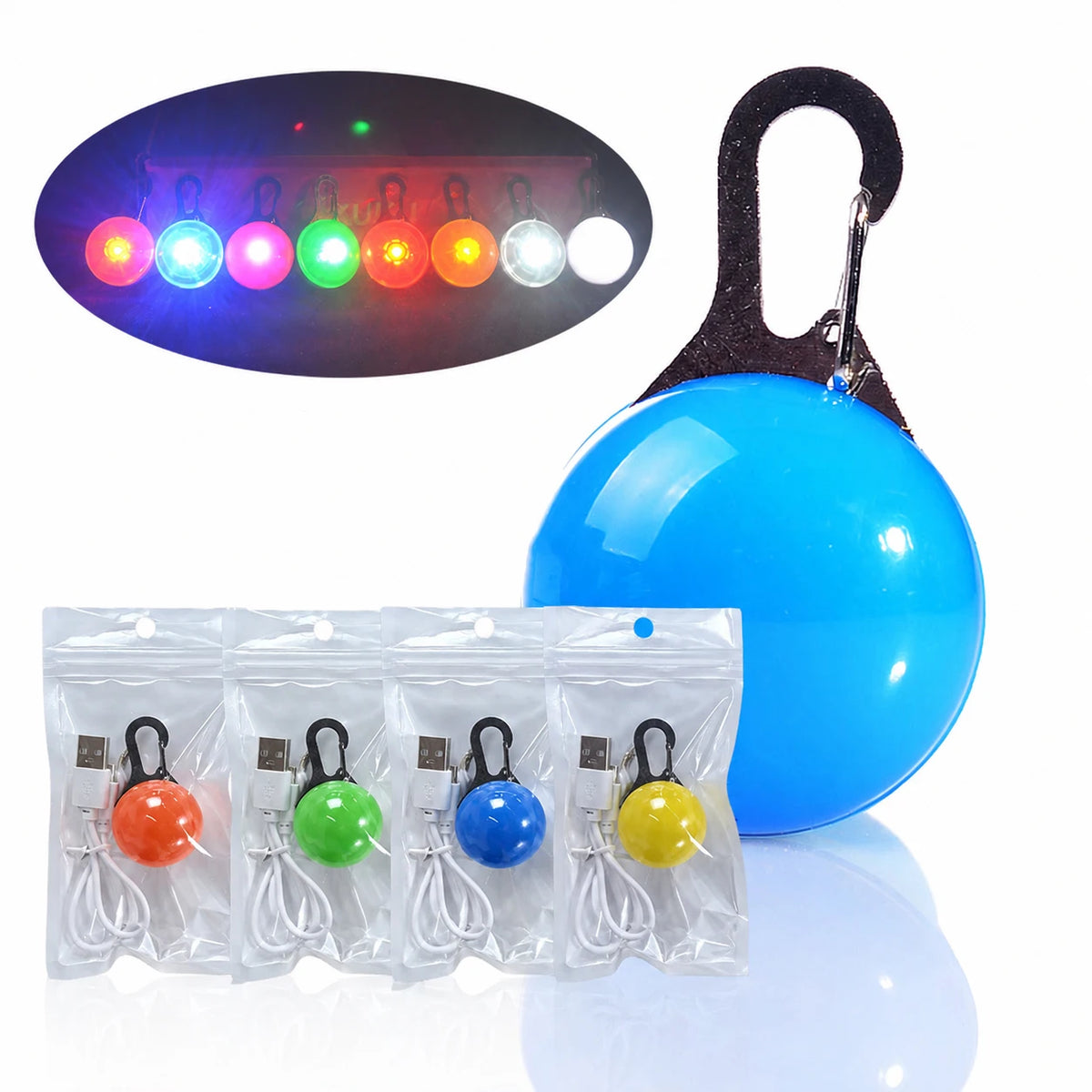 Led Dogs Collars Pendant Rechargeable Pet Usb Luminous Collar Pendant Puppy Flash Light Leash Accessorie Decoration Dog Necklace